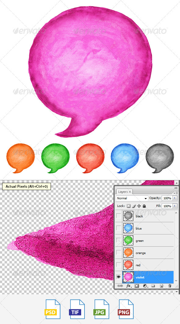 GraphicRiver 6 Speech Bubble Watercolor Circle Shape 3797472 GraphicRiver 6 Speech Bubble Watercolor Circle Shape 3797472
