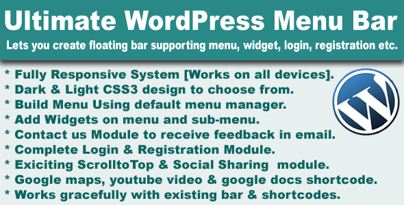 CodeCanyon Ultimate WP Menu Bar 3793717 CodeCanyon Ultimate WP Menu Bar 3793717