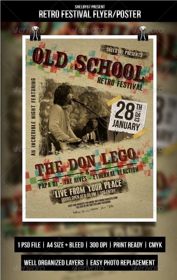 GraphicRiver Retro Festival Flyer Poster 3810904 GraphicRiver Retro Festival Flyer Poster 3810904