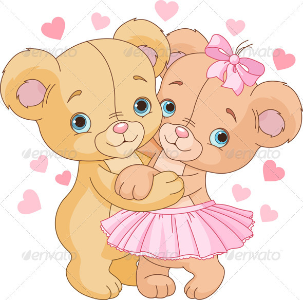 GraphicRiver Teddy Bears in Love 3813775 GraphicRiver Teddy Bears in Love 3813775