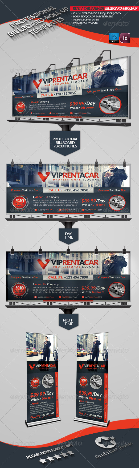 GraphicRiver Rent A Car Business Billboard & Roll-Up 3813918 GraphicRiver Rent A Car Business Billboard & Roll-Up 3813918