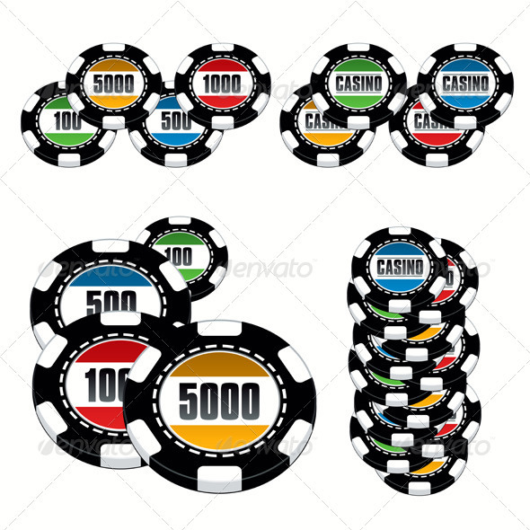 GraphicRiver Casino Chips set 411120 GraphicRiver Casino Chips set 411120