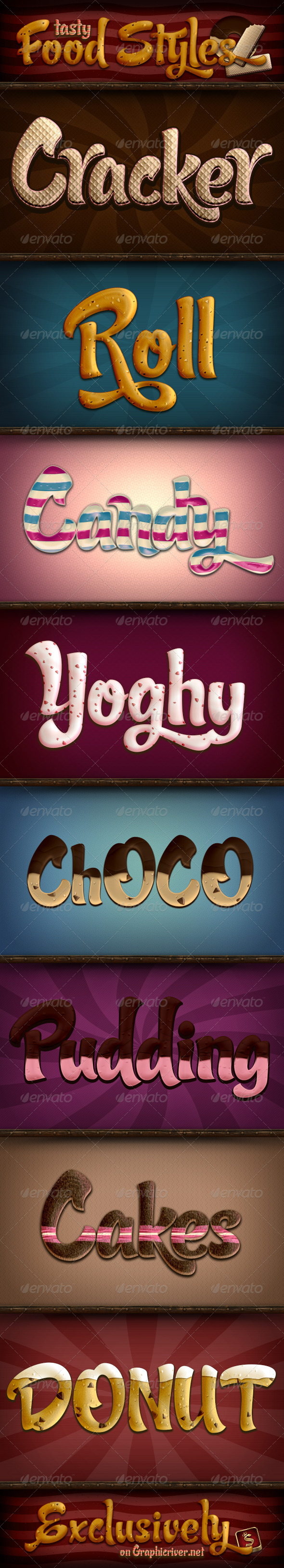 Tasty Food Styles - Text Effects Styles