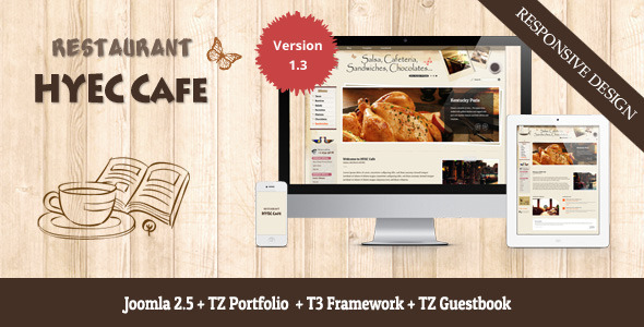 HYEC Cafe - Restaurant Joomla Template - Restaurants & Cafes Entertainment