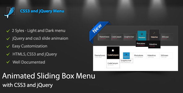 CodeCanyon Animated Sliding Box Menu 3813462 CodeCanyon Animated Sliding Box Menu 3813462
