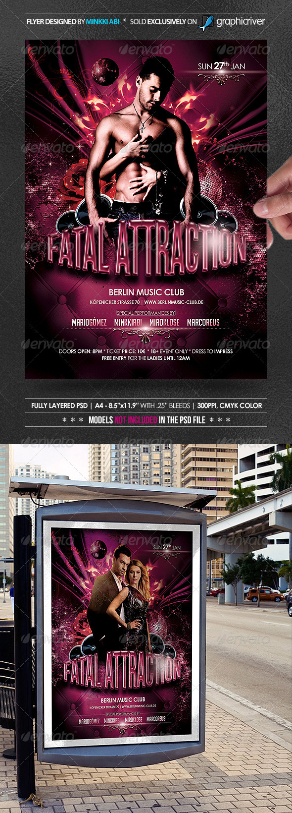 Fatal Attraction Poster/Flyer - Events Flyers