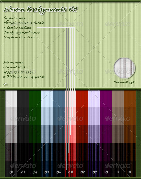 GraphicRiver Woven Backgrounds Kit 3835490 GraphicRiver Woven Backgrounds Kit 3835490