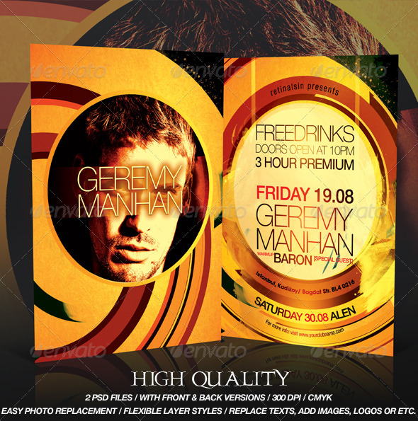 GraphicRiver Retro Flyer Template 413322 GraphicRiver Retro Flyer Template 413322