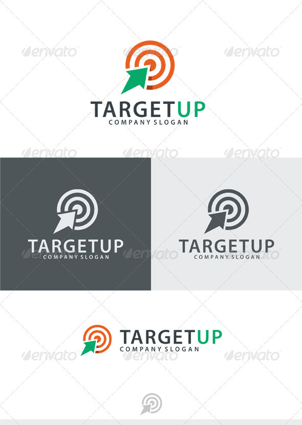 Target Up Logo - Vector Abstract