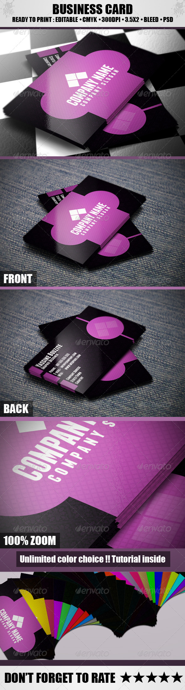 GraphicRiver Violet Business Card 3702777 GraphicRiver Violet Business Card 3702777