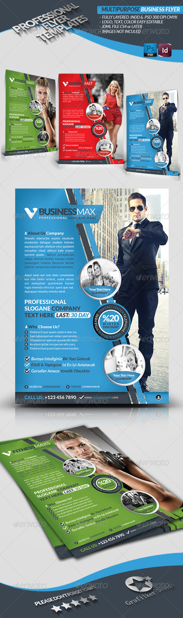 GraphicRiver Multipurpose Business Flyer 3840029 GraphicRiver Multipurpose Business Flyer 3840029