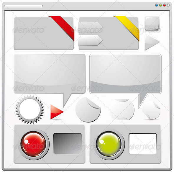 GraphicRiver Collection of Colored Web Elements 3840038 GraphicRiver Collection of Colored Web Elements 3840038