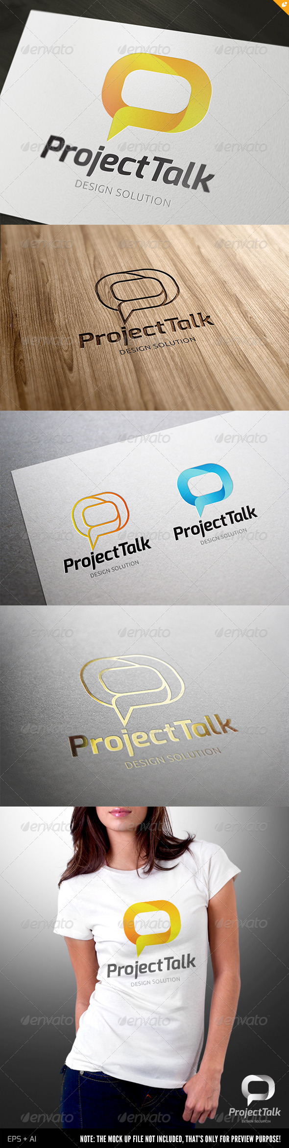 Project Talk Logo - Vector Abstract