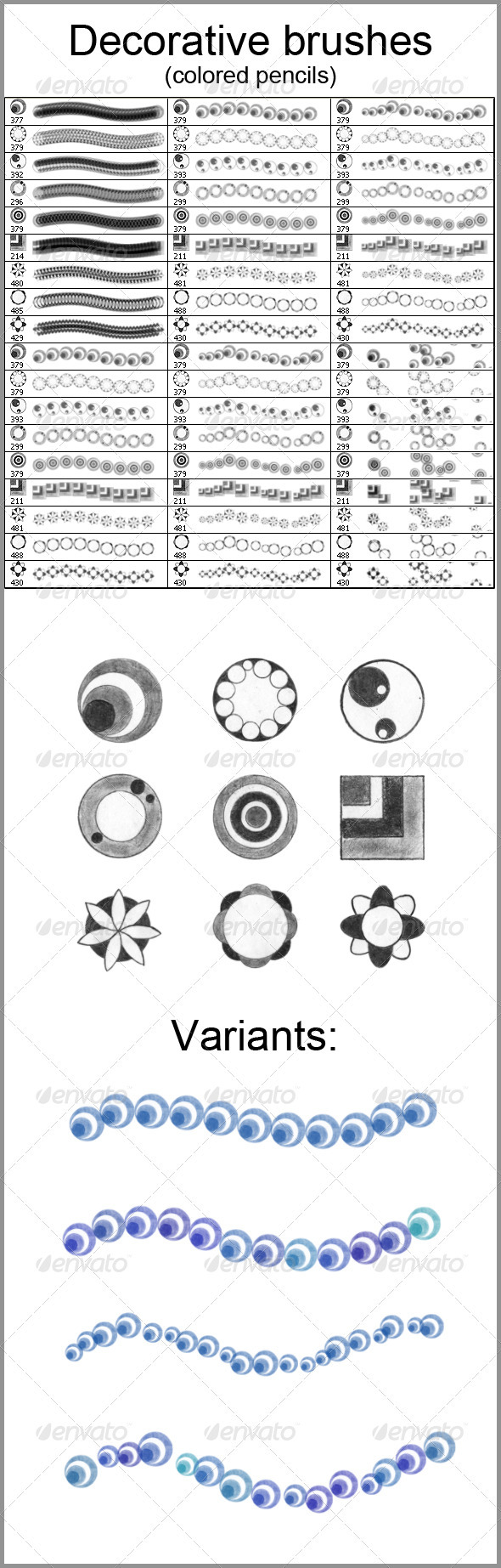 GraphicRiver 54 Decorative Brushes Colored Pencils 3850571 GraphicRiver 54 Decorative Brushes Colored Pencils 3850571