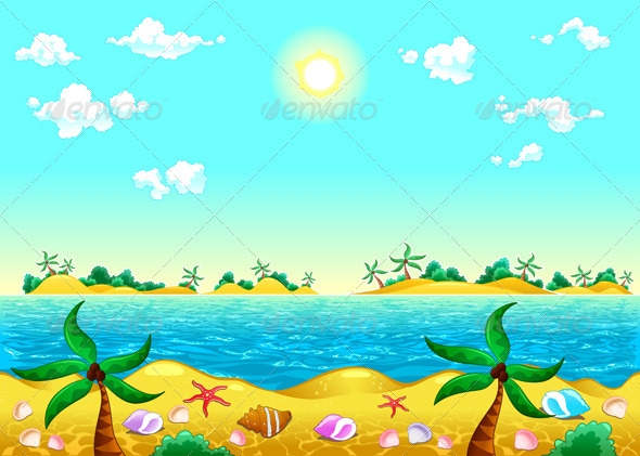 GraphicRiver Seashore and Ocean 3850817 GraphicRiver Seashore and Ocean 3850817