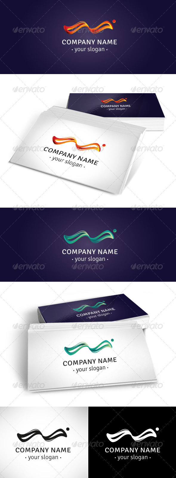 GraphicRiver Wave Logo Template 3852998 GraphicRiver Wave Logo Template 3852998