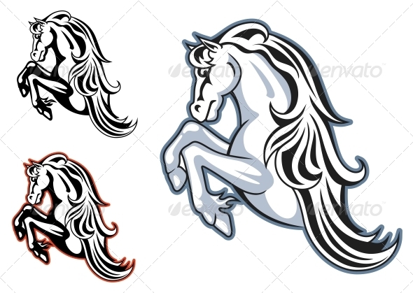 GraphicRiver Wild Stallion Mascot 3855185 GraphicRiver Wild Stallion Mascot 3855185
