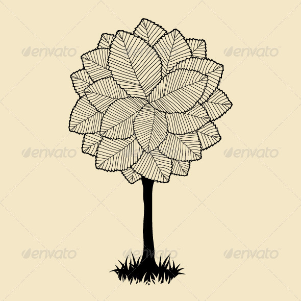 GraphicRiver Tree beautiful for your design 3859532 GraphicRiver Tree beautiful for your design 3859532