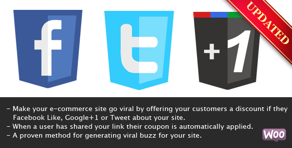 Viral Coupon - Like, Tweet or G+ to get a Discount - CodeCanyon Item for Sale