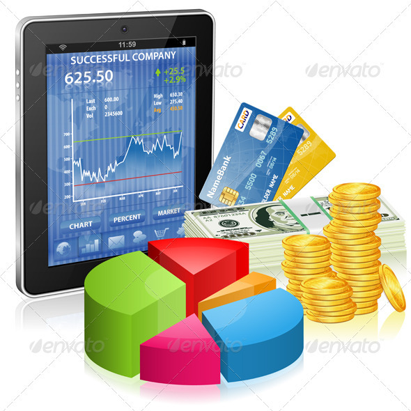 GraphicRiver Financial Concept Make Money on the Internet 3862598 GraphicRiver Financial Concept Make Money on the Internet 3862598