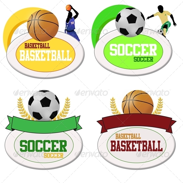 GraphicRiver Basketball and Footballs Icons 3863808 GraphicRiver Basketball and Footballs Icons 3863808