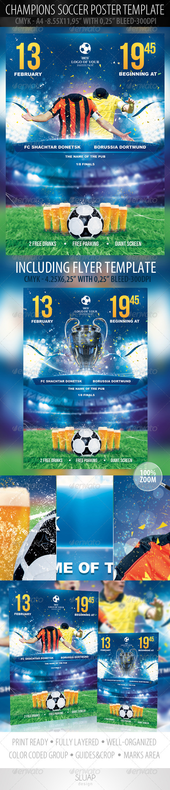 GraphicRiver Champions Soccer Poster Template 3782124 GraphicRiver Champions Soccer Poster Template 3782124