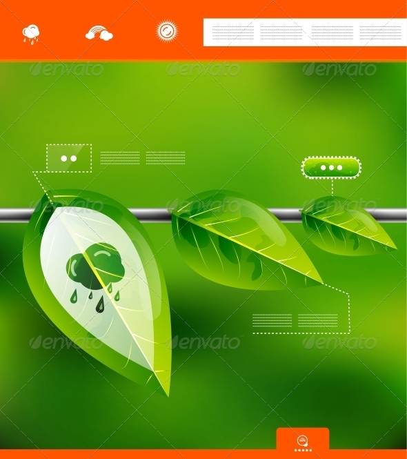 GraphicRiver Nature Leaves Infographic Banner 3867327 GraphicRiver Nature Leaves Infographic Banner 3867327