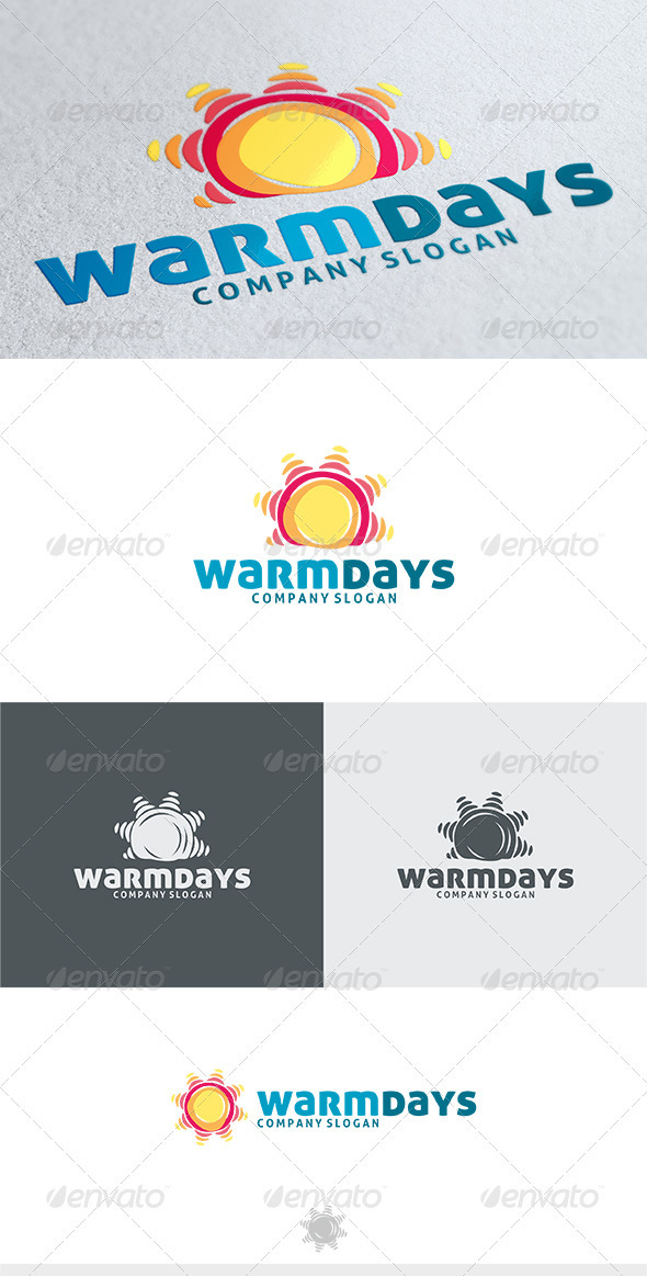 Warm Days Logo - Nature Logo Templates