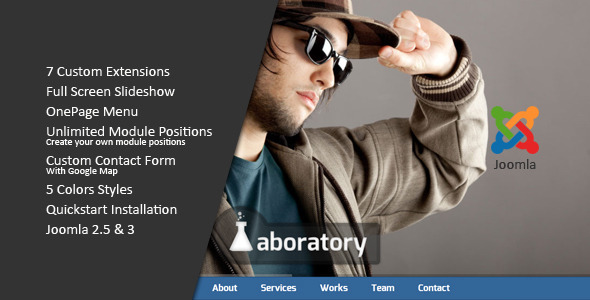 ThemeForest Laboratory One Page Creative Joomla Template 3843380 ThemeForest Laboratory One Page Creative Joomla Template 3843380