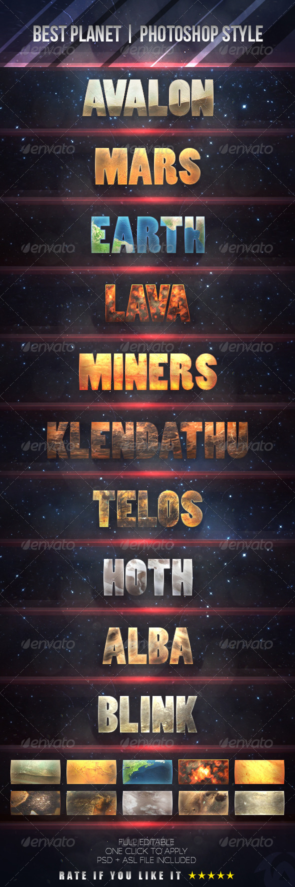 GraphicRiver Best Planet PhotoShop Styles 3879872 GraphicRiver Best Planet PhotoShop Styles 3879872
