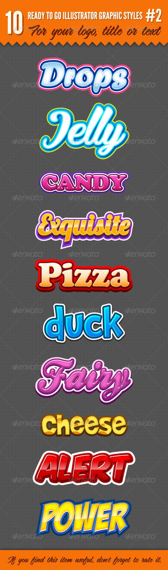 10 Logo Graphic Styles #2 - Styles Illustrator