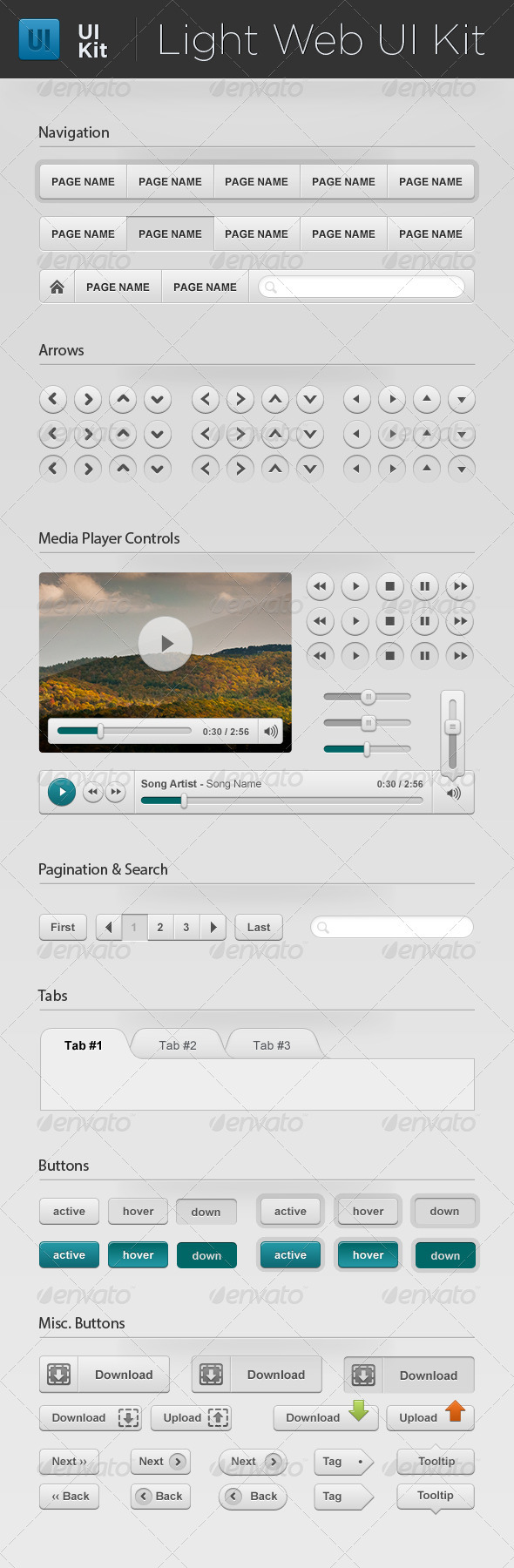 Web UI Starter Kit - User Interfaces Web Elements