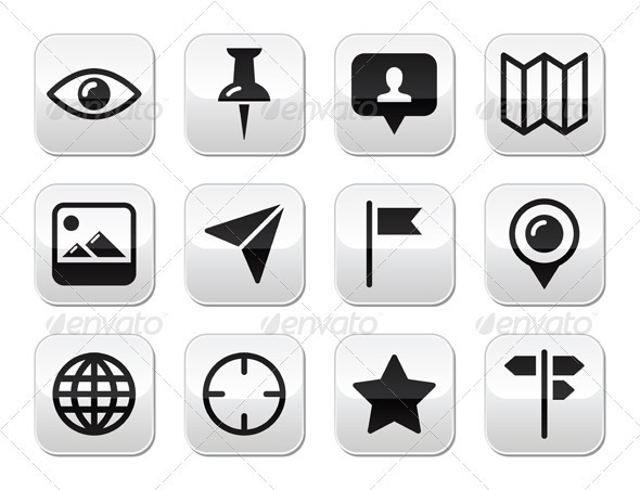 GraphicRiver Travel location modern buttons set 3884692 GraphicRiver Travel location modern buttons set 3884692