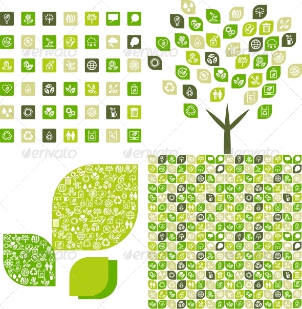 GraphicRiver Collection eco web icons and backgrounds 3884726 GraphicRiver Collection eco web icons and backgrounds 3884726