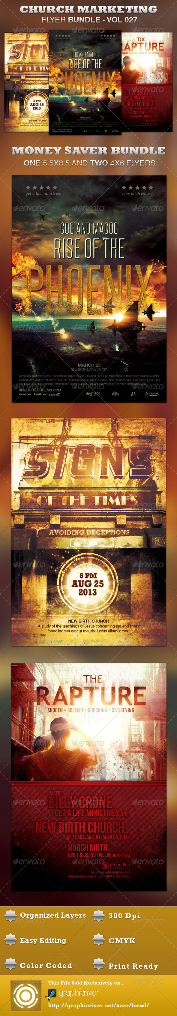 GraphicRiver Church Marketing Flyer Bundle Vol 027 3886300 GraphicRiver Church Marketing Flyer Bundle Vol 027 3886300