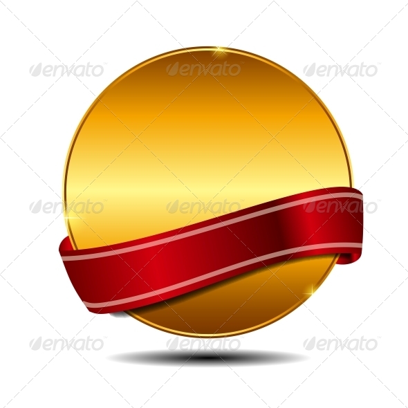 GraphicRiver Vector Label with Red Ribbon 3887402 GraphicRiver Vector Label with Red Ribbon 3887402