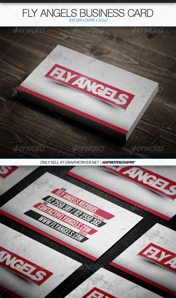 GraphicRiver Fly Angels Business Card 3889472 GraphicRiver Fly Angels Business Card 3889472