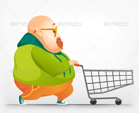 GraphicRiver Cheerful Chubby Man 3890484 GraphicRiver Cheerful Chubby Man 3890484