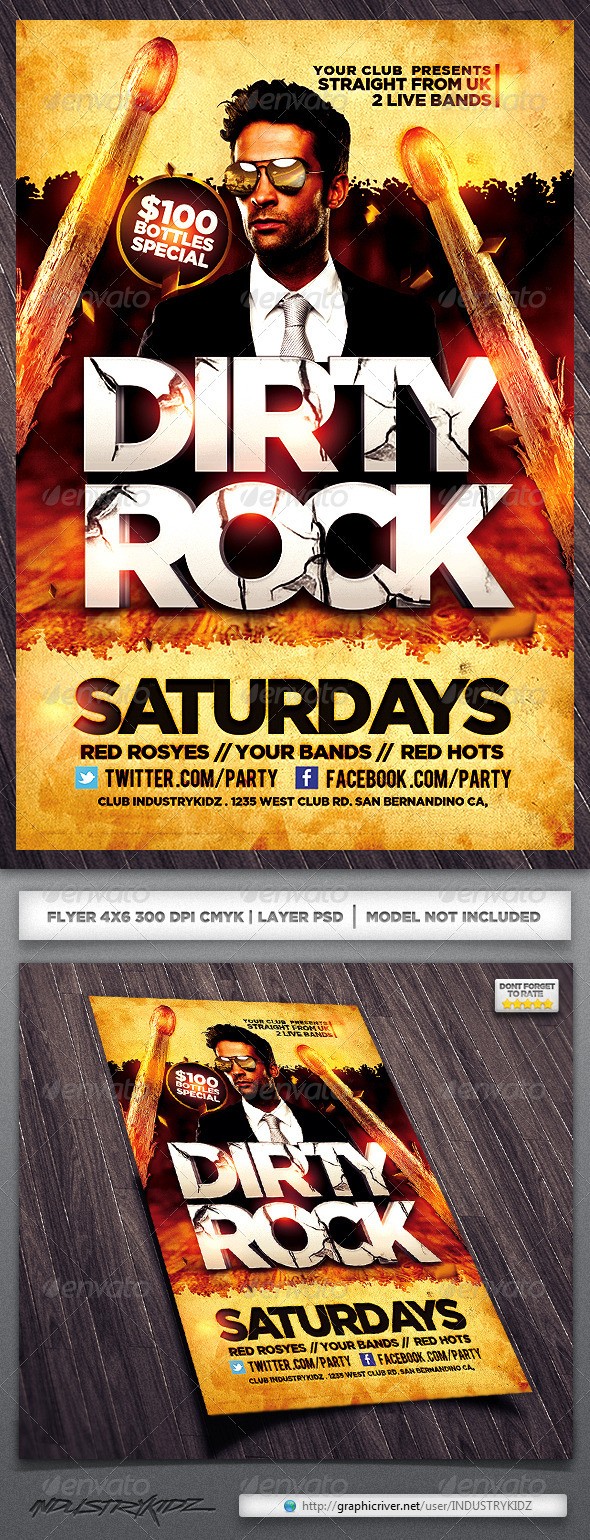 Band Flyer - Clubs & Parties Events