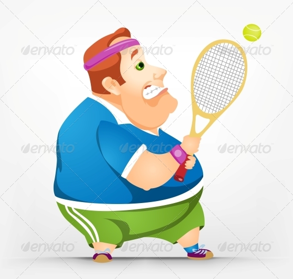 GraphicRiver Cheerful Chubby Man 3894070 GraphicRiver Cheerful Chubby Man 3894070