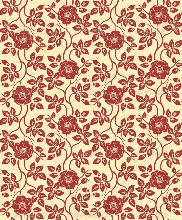 GraphicRiver Seamless Floral Background 3897149 GraphicRiver Seamless Floral Background 3897149