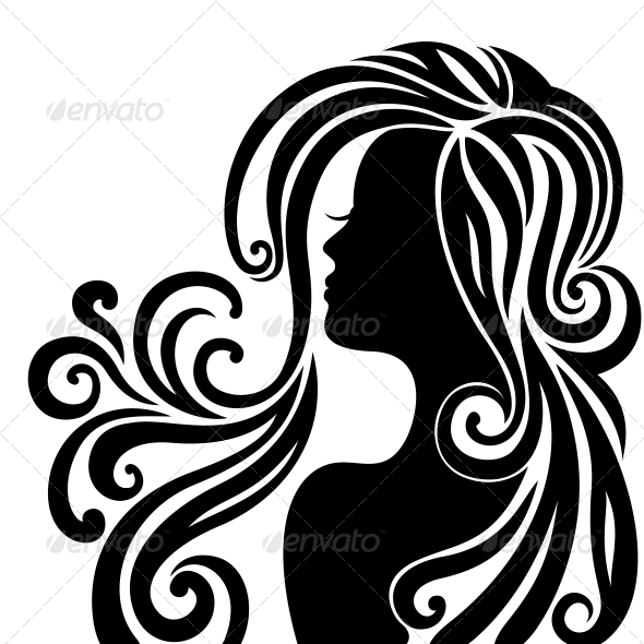 GraphicRiver Silhouette of a Young Woman 3897192 GraphicRiver Silhouette of a Young Woman 3897192