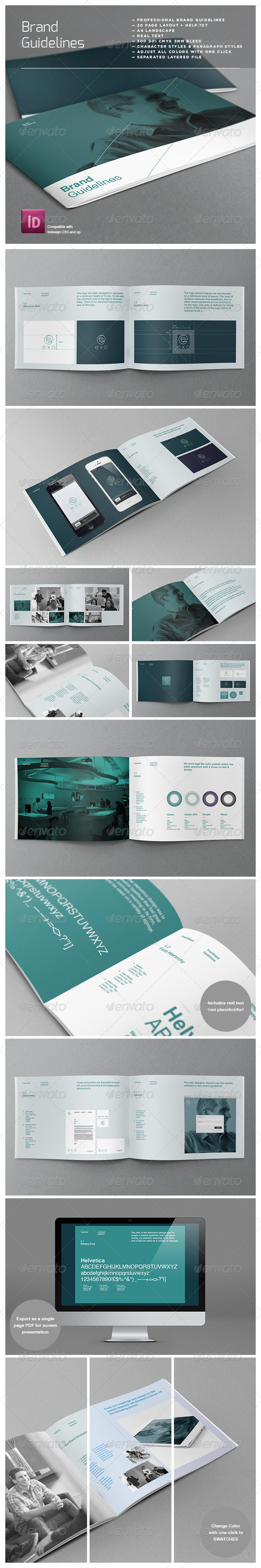 Brand Logo Guidelines Template - Corporate Brochures