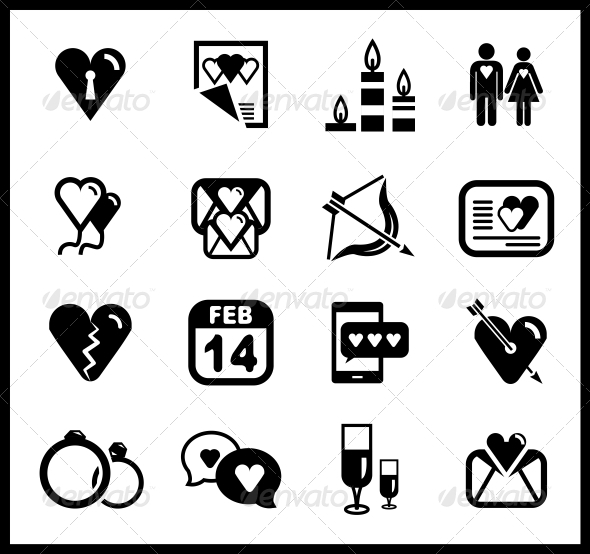 GraphicRiver Vector Set of Valentine s Day and Love Icons 3898007 GraphicRiver Vector Set of Valentine s Day and Love Icons 3898007