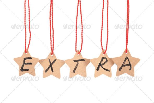 Extra word - Stock Photo - Images