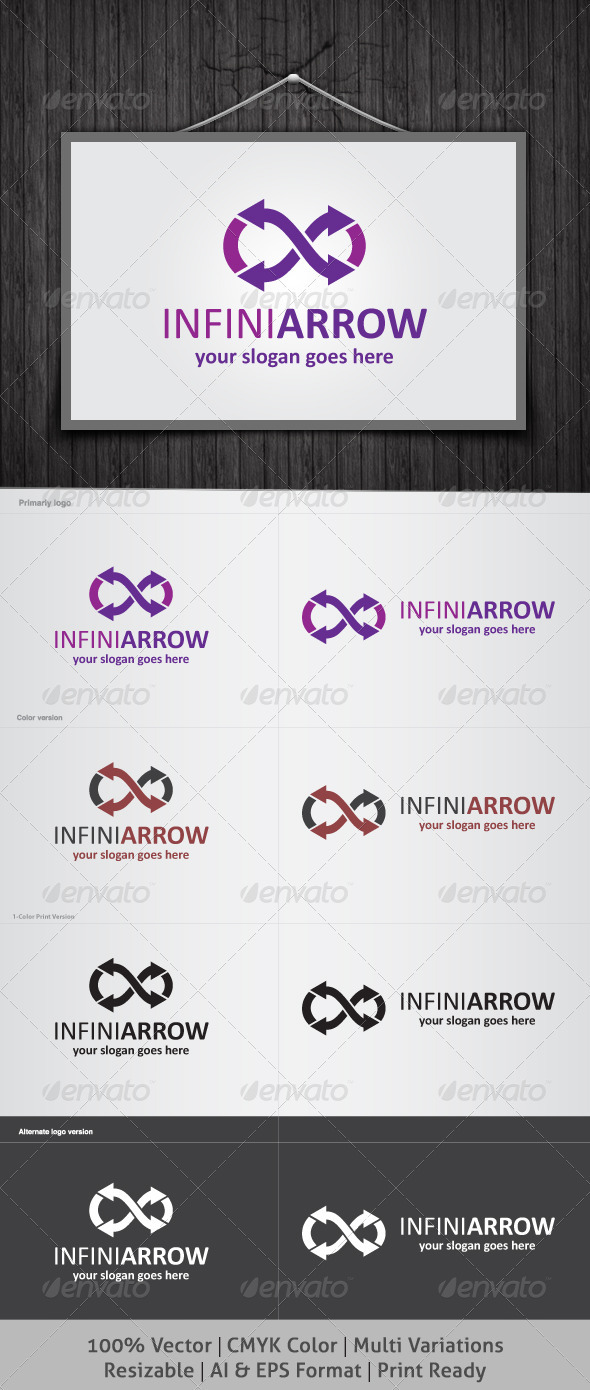 Infinity Arrow Logo - Symbols Logo Templates