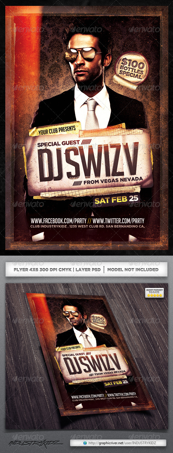 GraphicRiver Indie Vintage Flyer 3906938 GraphicRiver Indie Vintage Flyer 3906938
