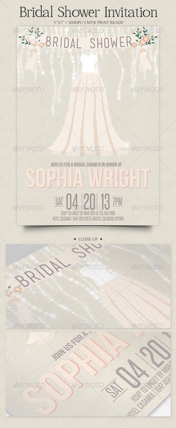 Romantic Bridal Shower Invitation - Invitations Cards & Invites