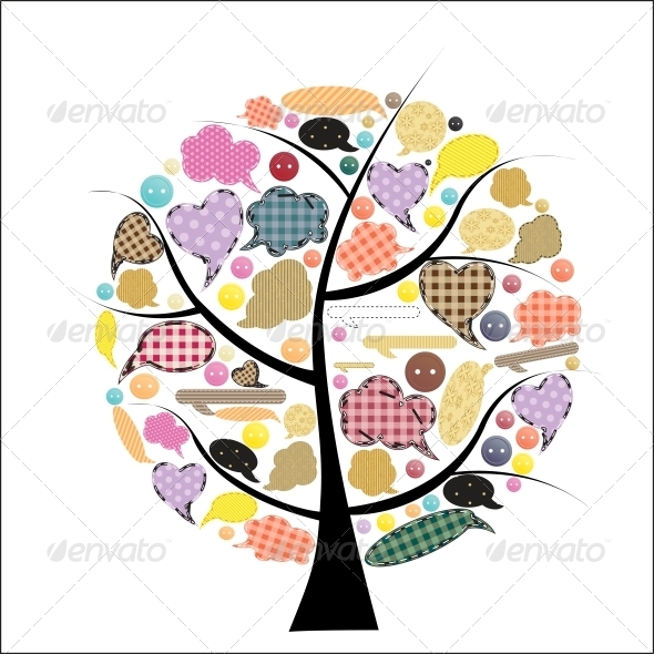 GraphicRiver Abstract Vector spring tree illustration 3909996 GraphicRiver Abstract Vector spring tree illustration 3909996