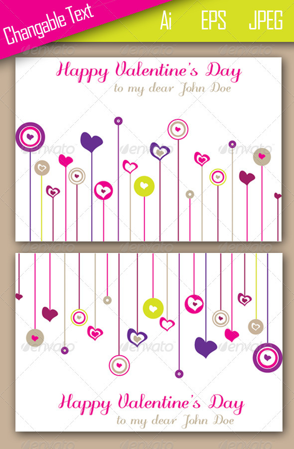 GraphicRiver Valentine s Card Template 3774758 GraphicRiver Valentine s Card Template 3774758
